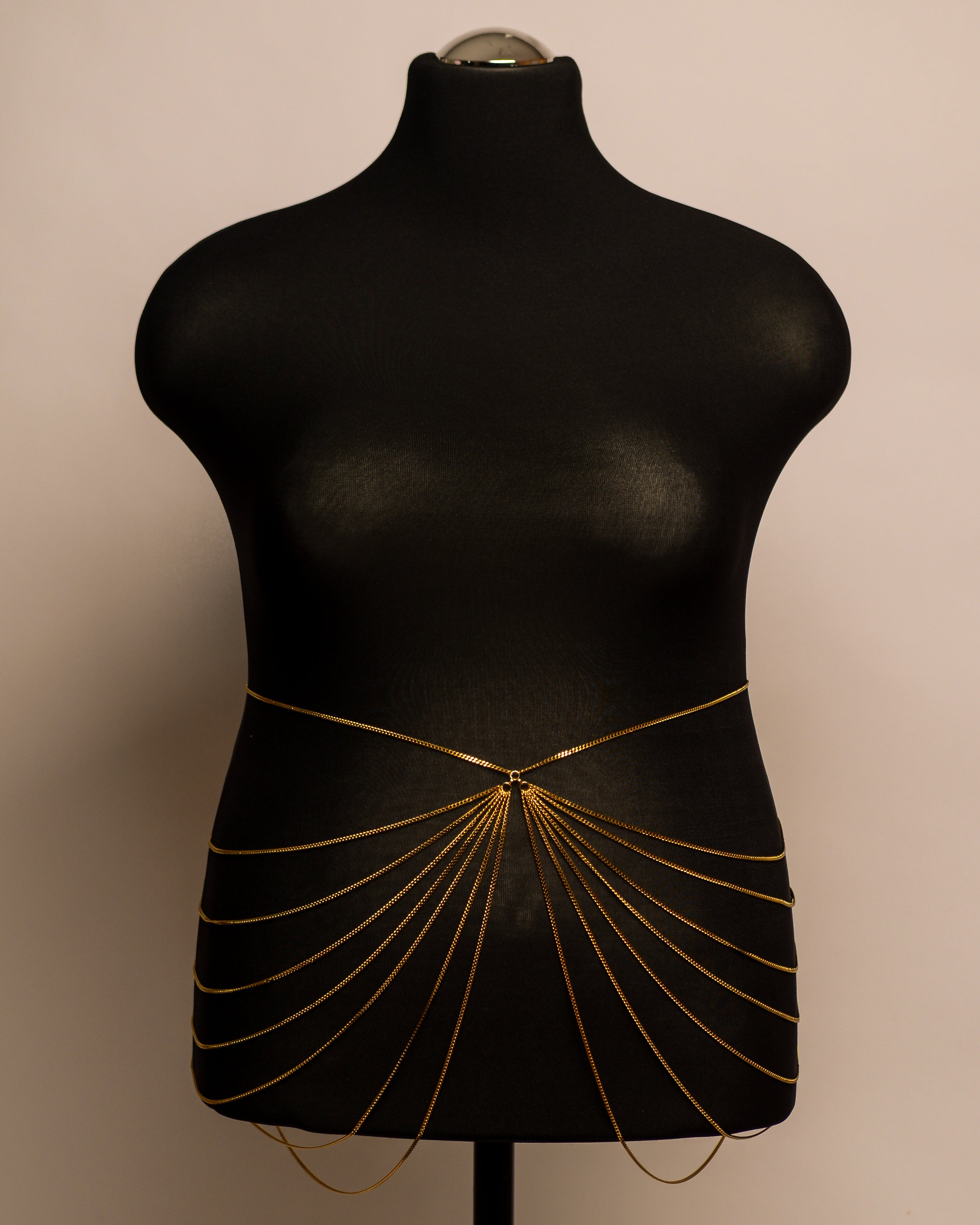 After Dark Belt stainless steel body chain handgemaakt op maat