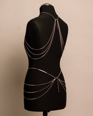 Aura Top stainless steel body chain handgemaakt op maat