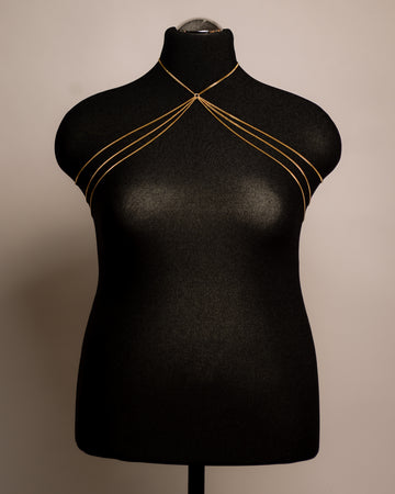 Aura Top stainless steel body chain handgemaakt op maat