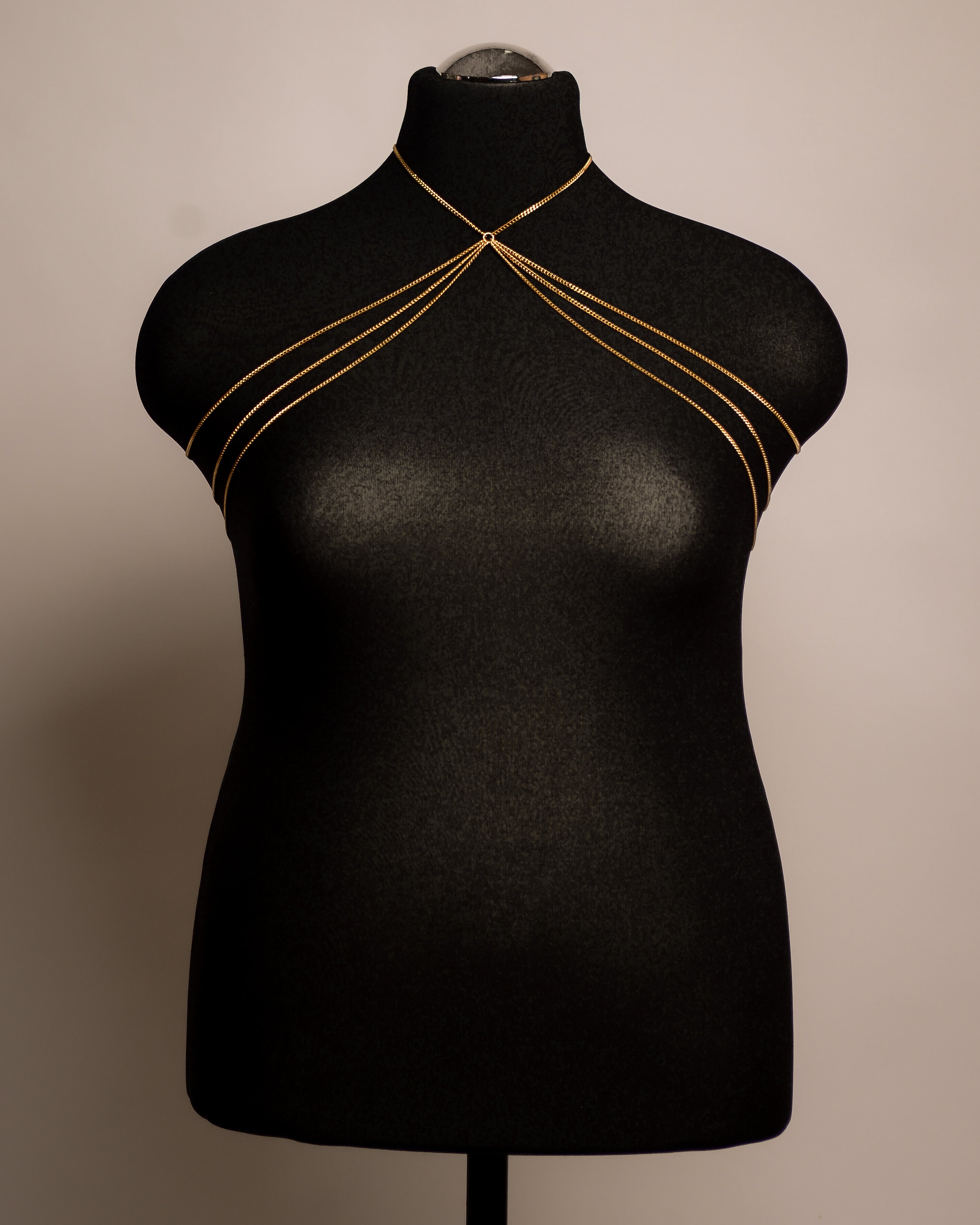 Aura Top stainless steel body chain handgemaakt op maat