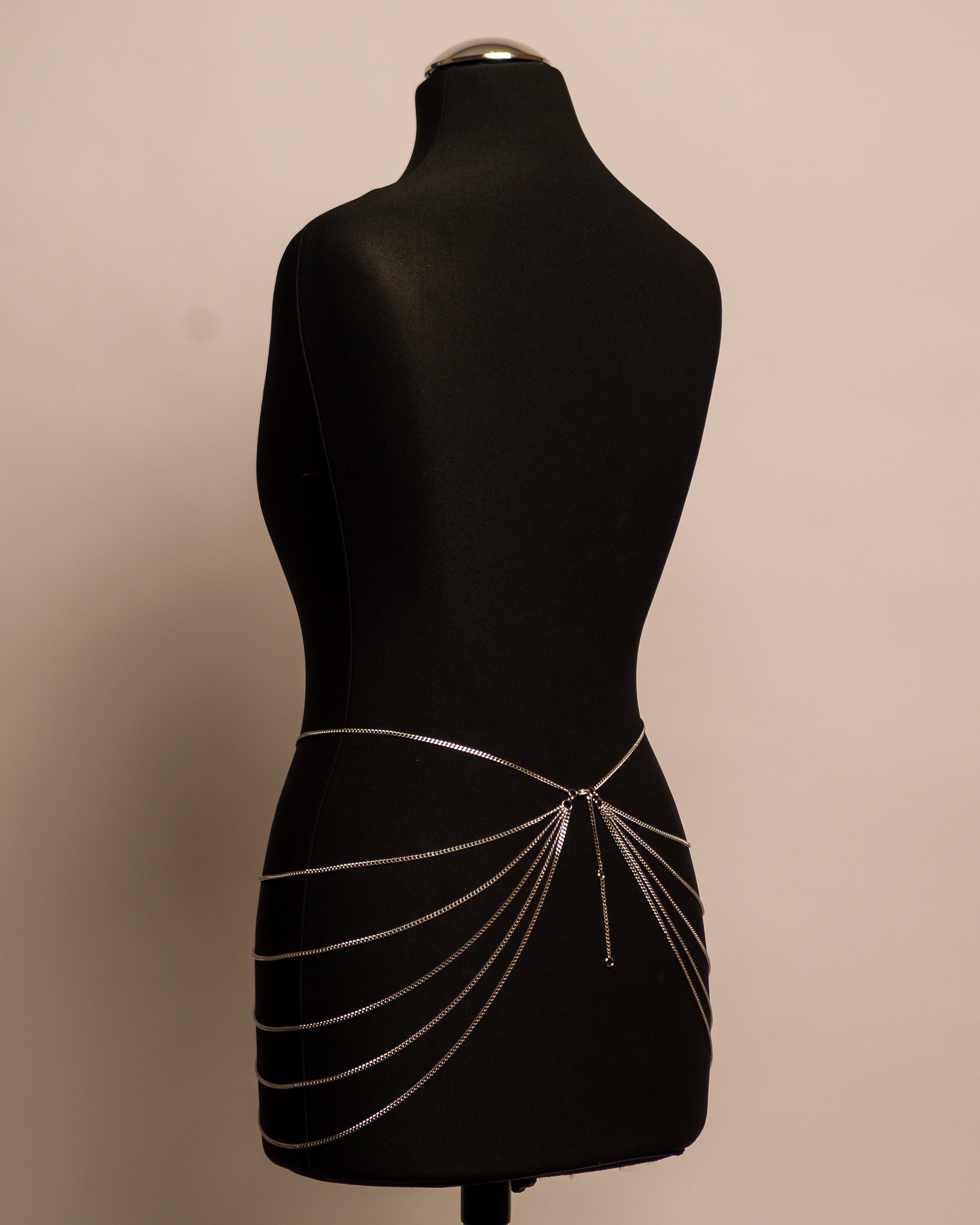 Butterfly Belt stainless steel body chain handgemaakt op maat