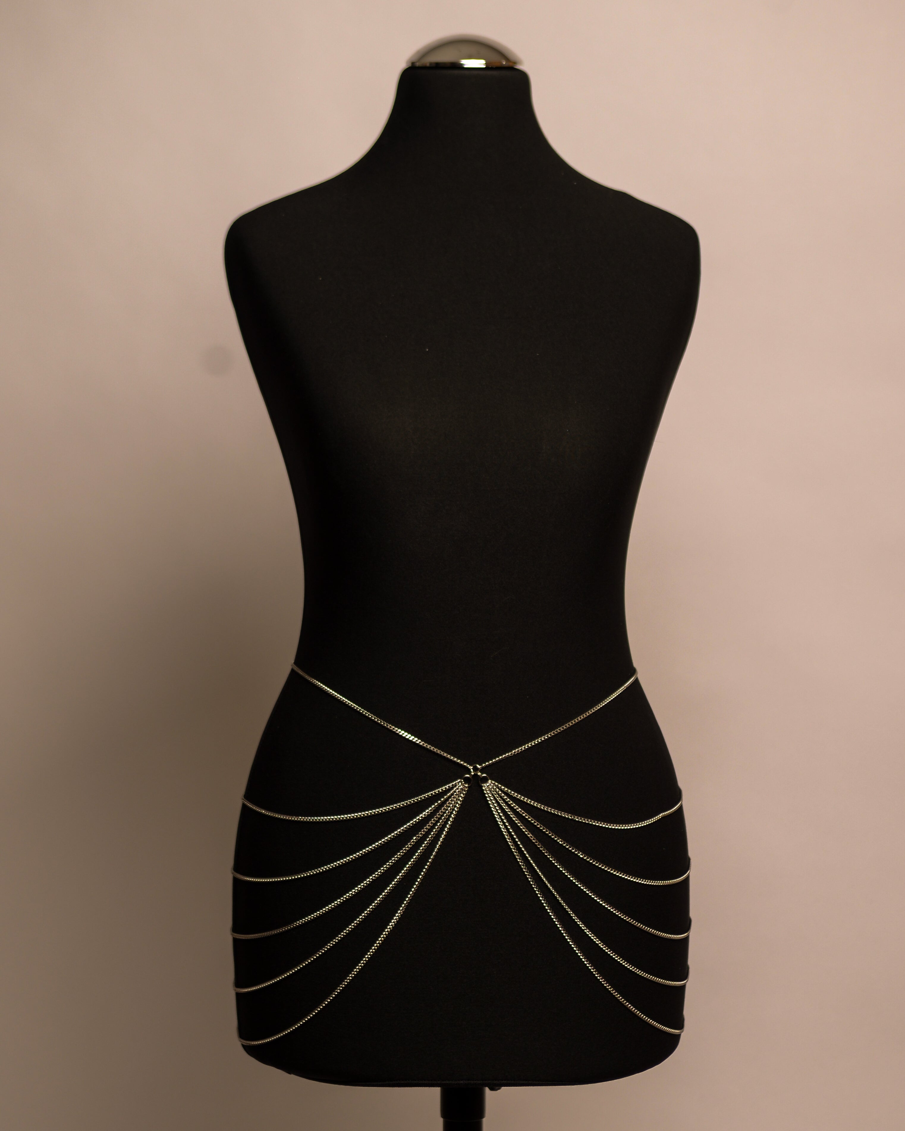 Butterfly Belt stainless steel body chain handgemaakt op maat