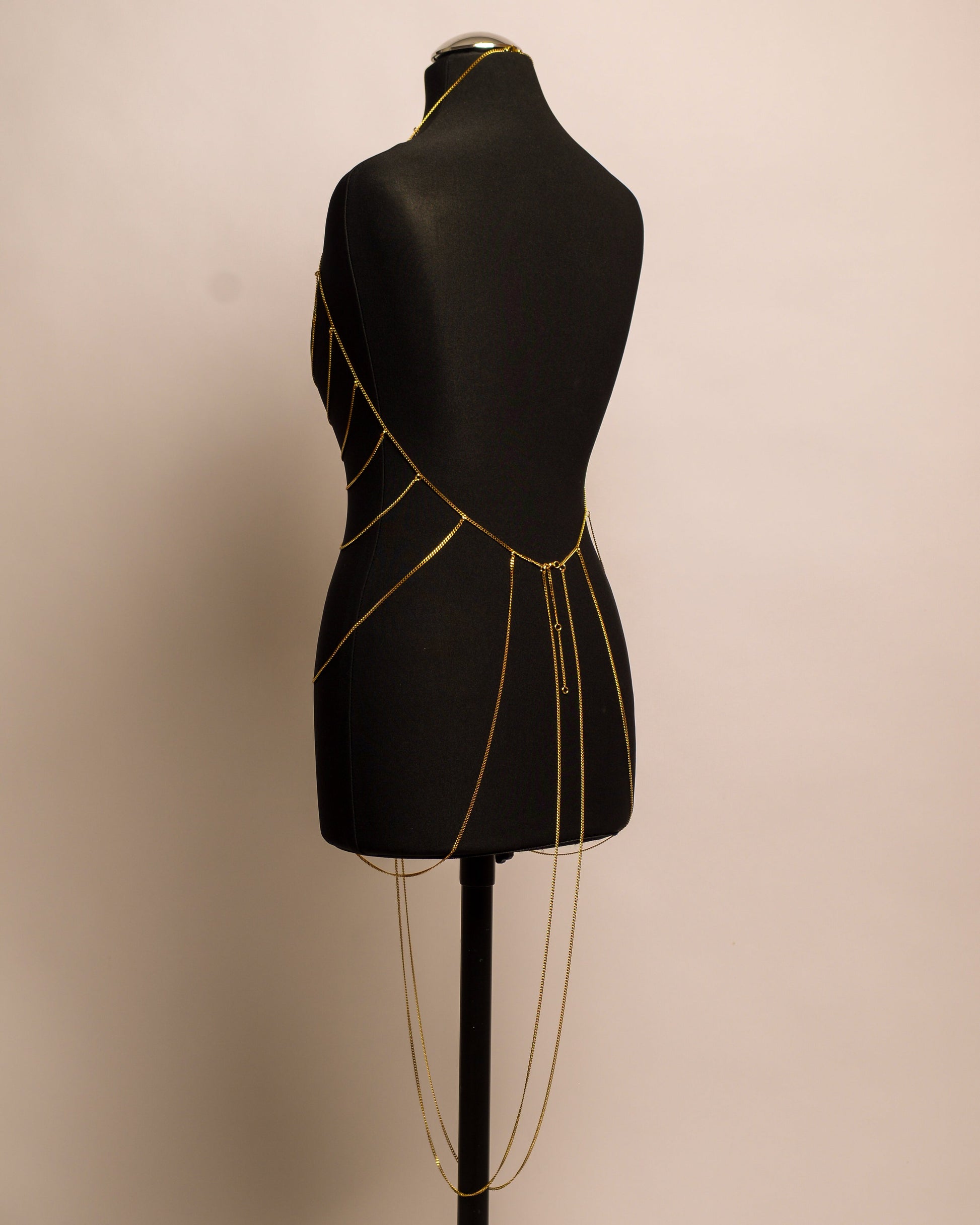 Butterfly Dress stainless steel body chain handgemaakt op maat