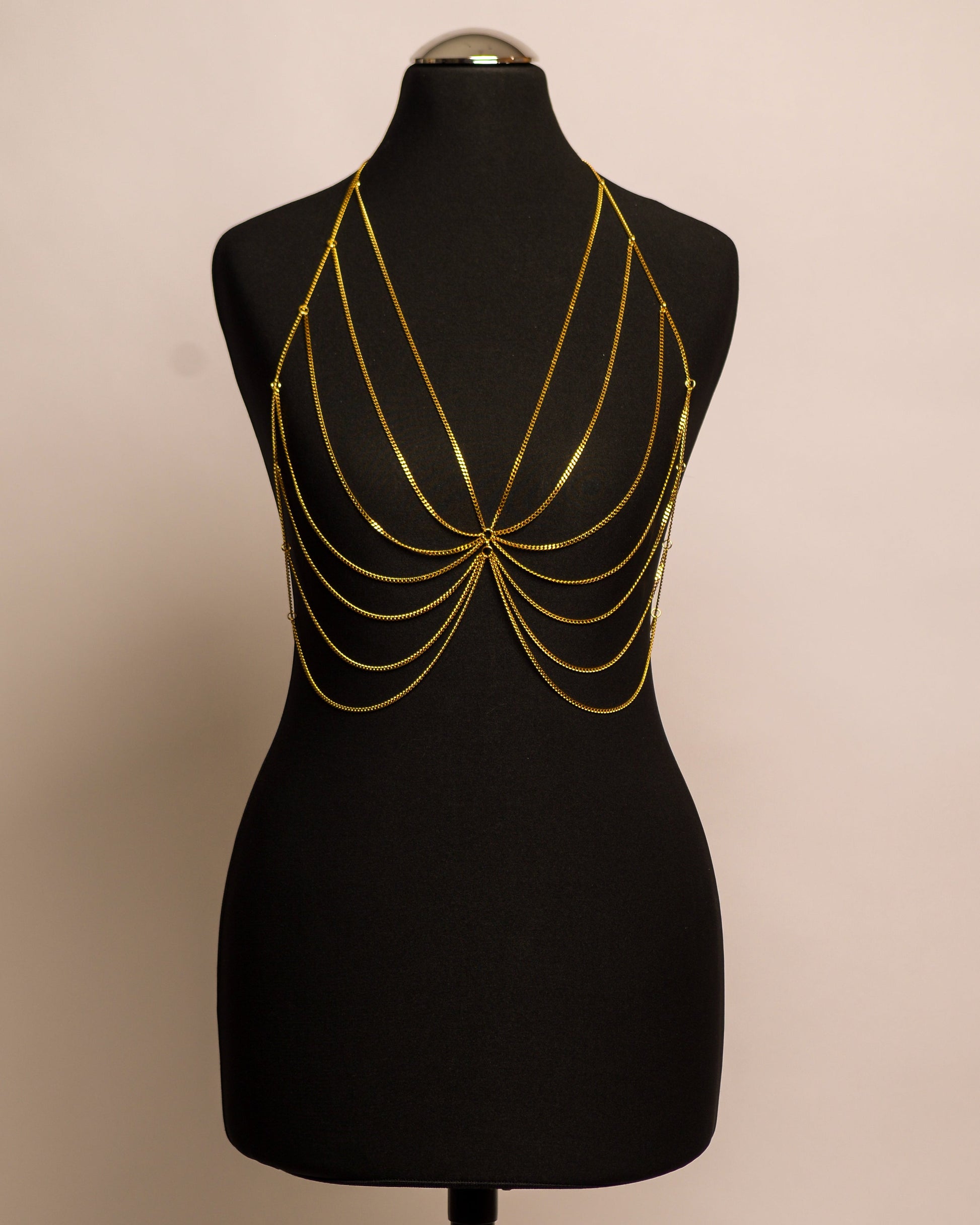 Butterfly Top stainless steel body chain handgemaakt op maat