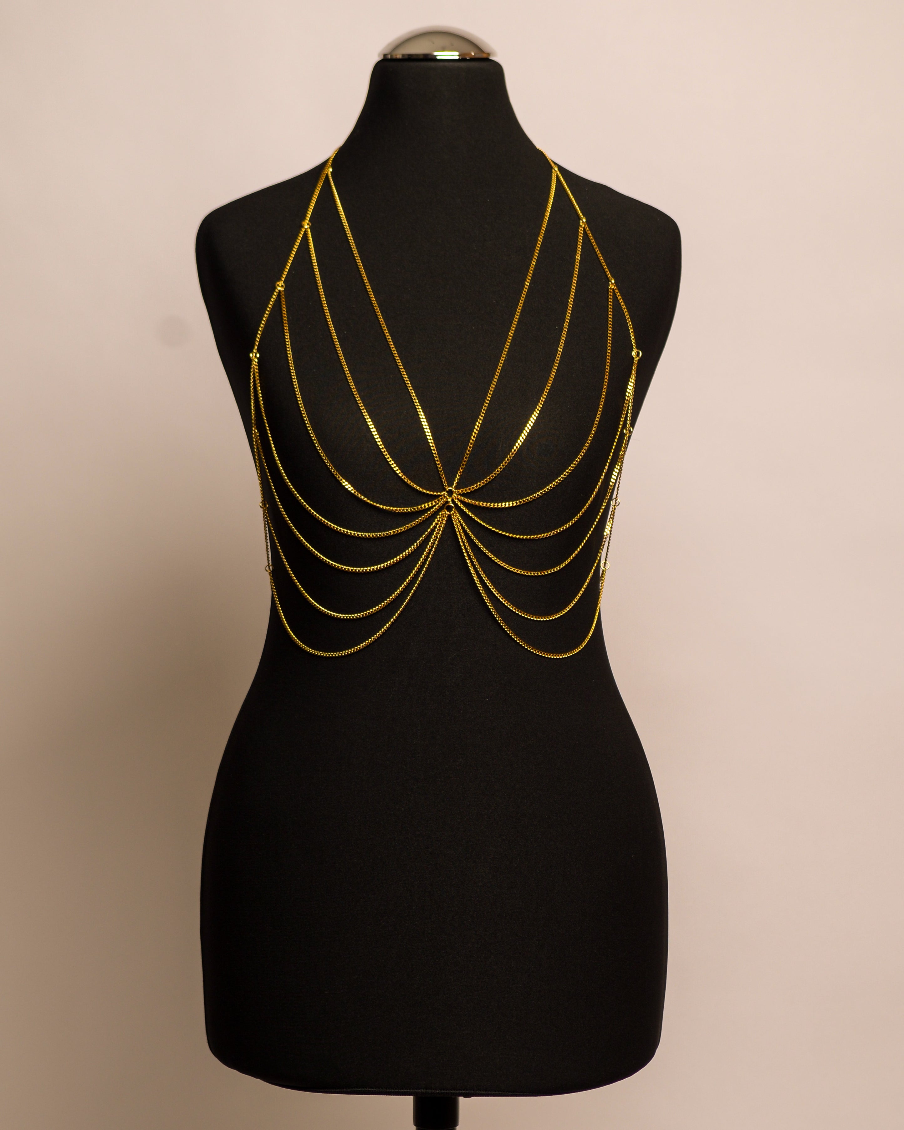 Butterfly Top stainless steel body chain handgemaakt op maat