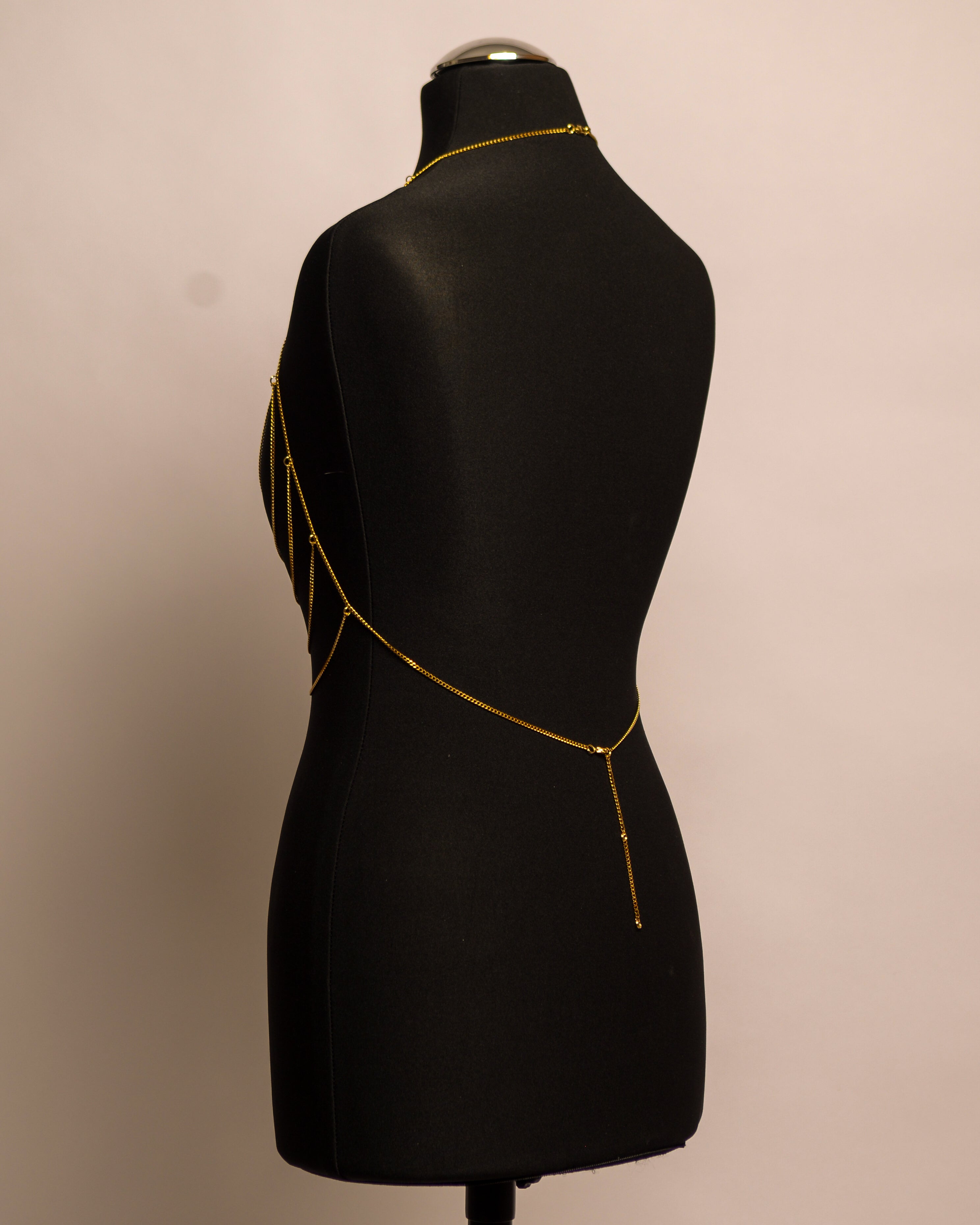 Butterfly Top stainless steel body chain handgemaakt op maat