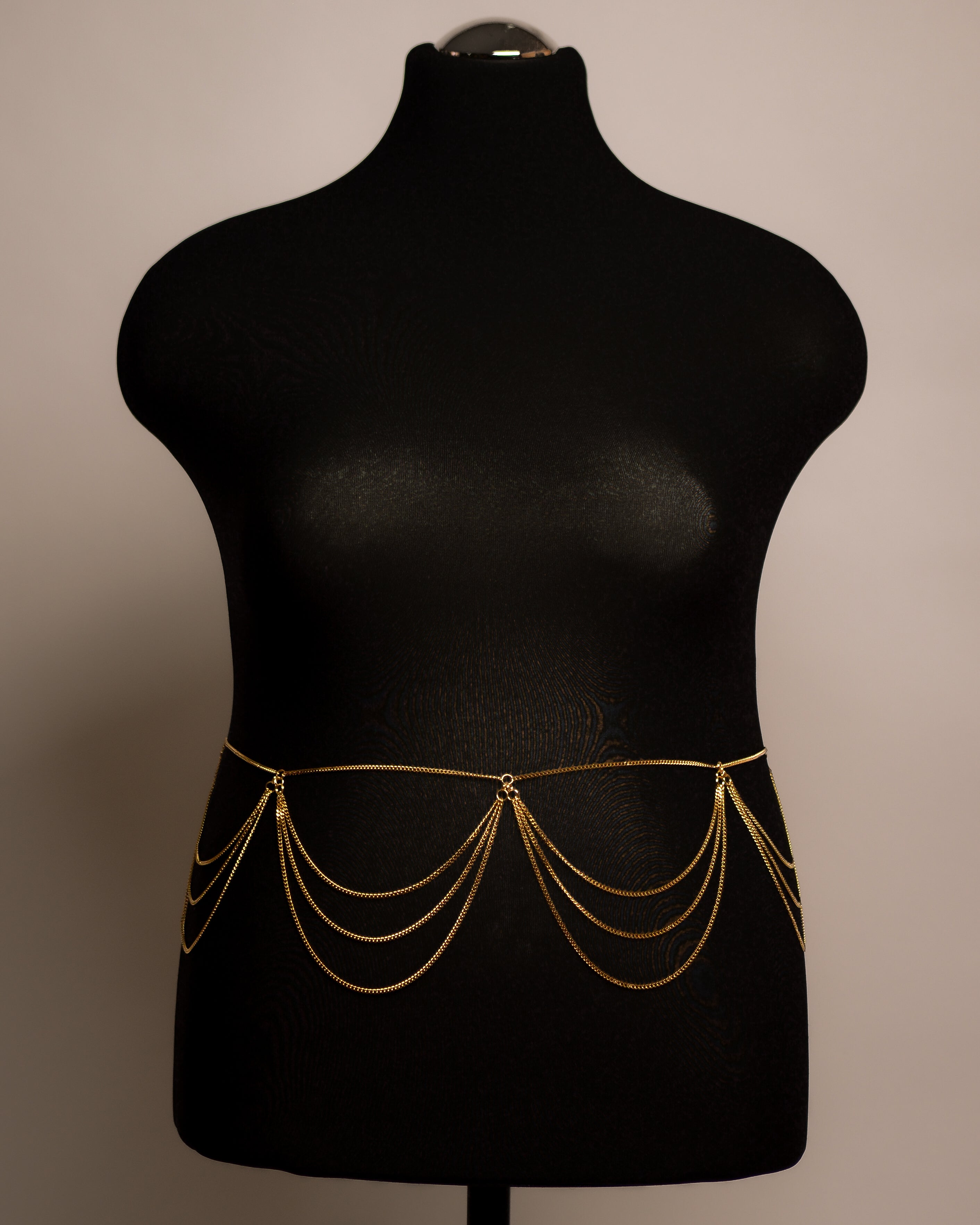 Dahlia Belt stainless steel body chain handgemaakt op maat