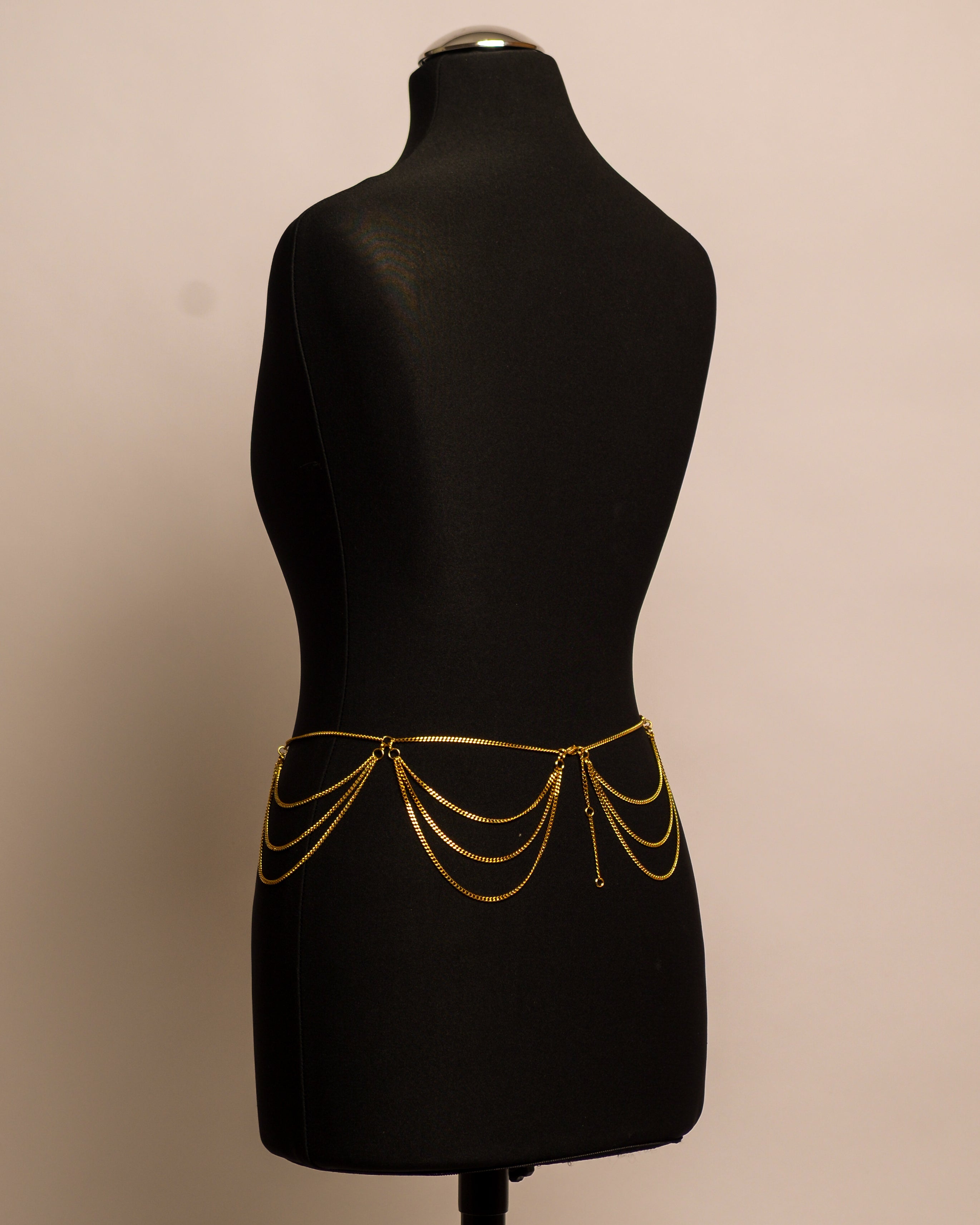 Dahlia Belt stainless steel body chain handgemaakt op maat