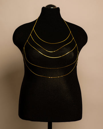 Horizon Top stainless steel body chain handgemaakt op maat