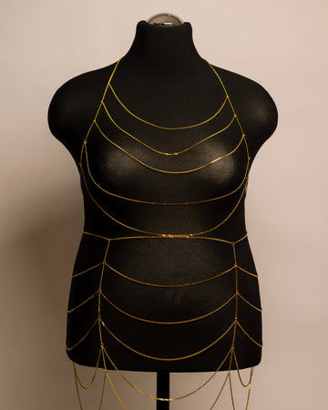 Horizon Top stainless steel body chain handgemaakt op maat