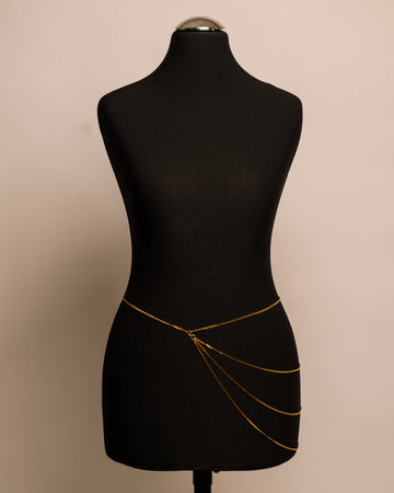 Ivy Belt stainless steel body chain handgemaakt op maat