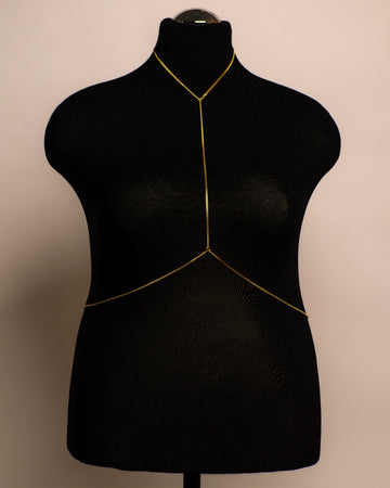 Luna Top stainless steel body chain handgemaakt op maat