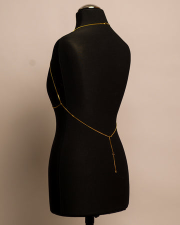 Luna Top stainless steel body chain handgemaakt op maat