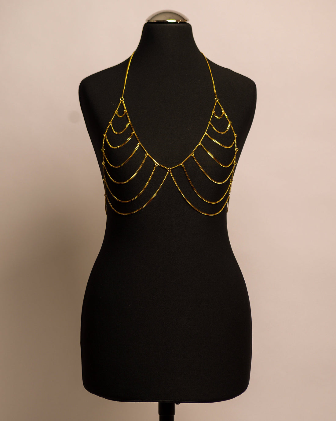 Midnight Top stainless steel body chain handgemaakt op maat