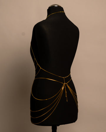 Moon Belt stainless steel body chain handgemaakt op maat