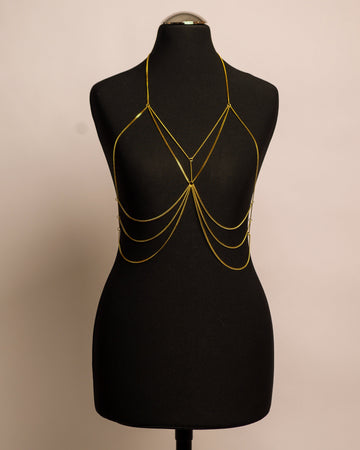 Moon Top stainless steel body chain handgemaakt op maat