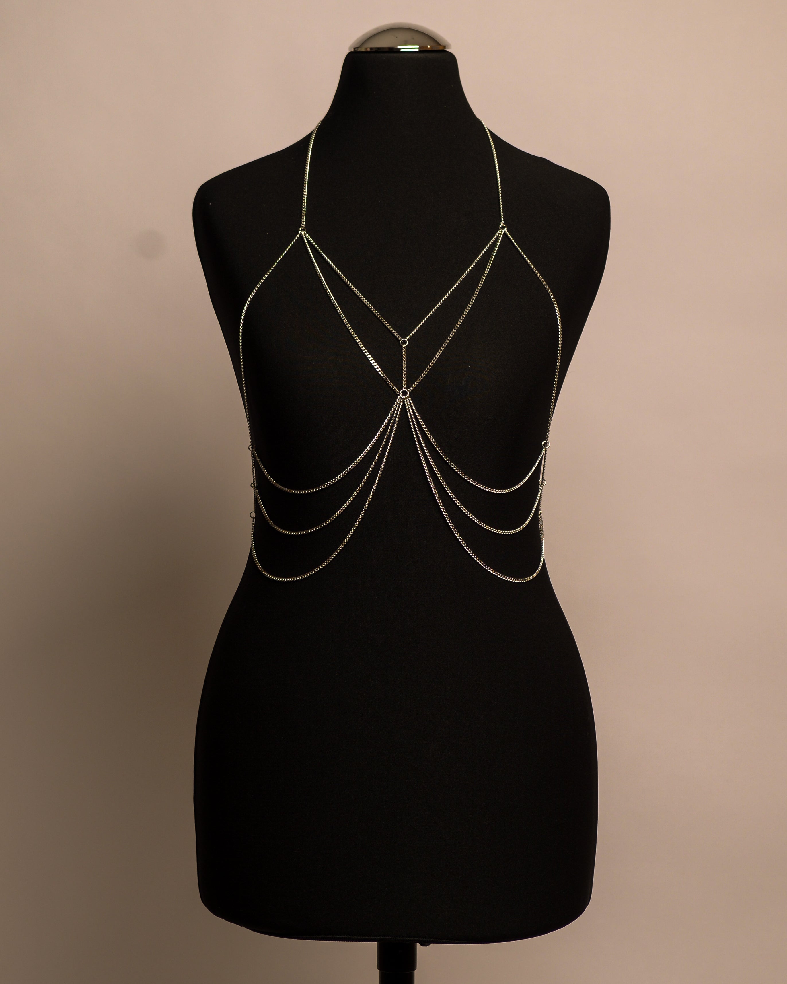 Moon Top stainless steel body chain handgemaakt op maat