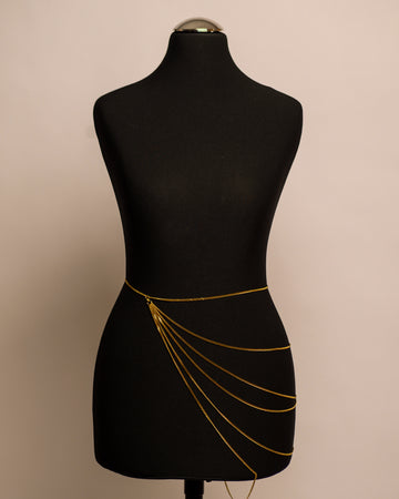 Siren Belt stainless steel body chain handgemaakt op maat